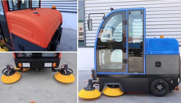Electric road sweeper