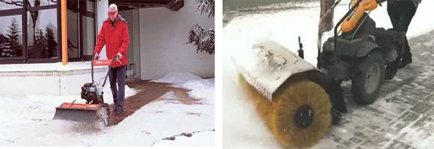 snow sweeping machine