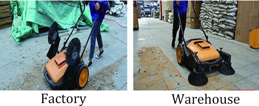 Hand-held floor sweeper