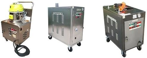 Steam cleaner and carpet cleaning machine