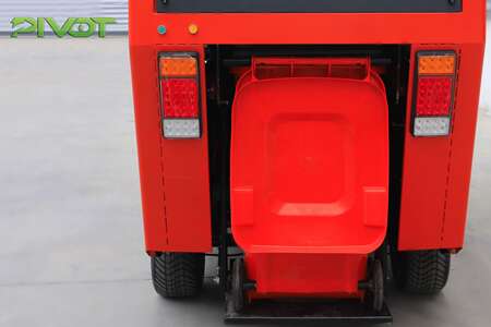 06 G2400 240L Standard Dustbin Electric Ride-On Sweeper Machine Pivot Cleaning Machinery