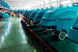 Pivot Cleaning Machinery floor scubber in the workshop
