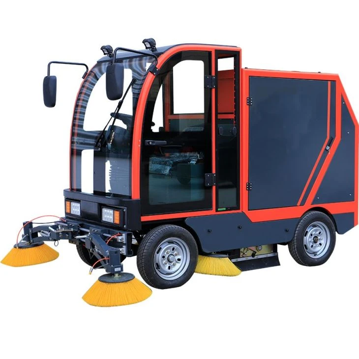 Double Brush Industrial Ride On Floor Sweeper