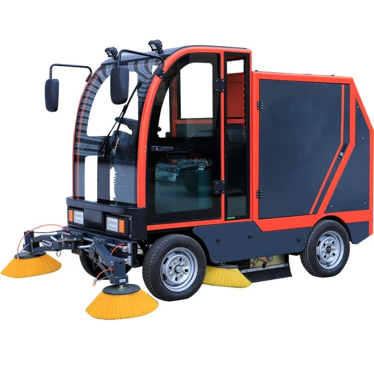 Clean Magic DJ2100gt Fully Closed Cab Road Sweeper Vehicle
