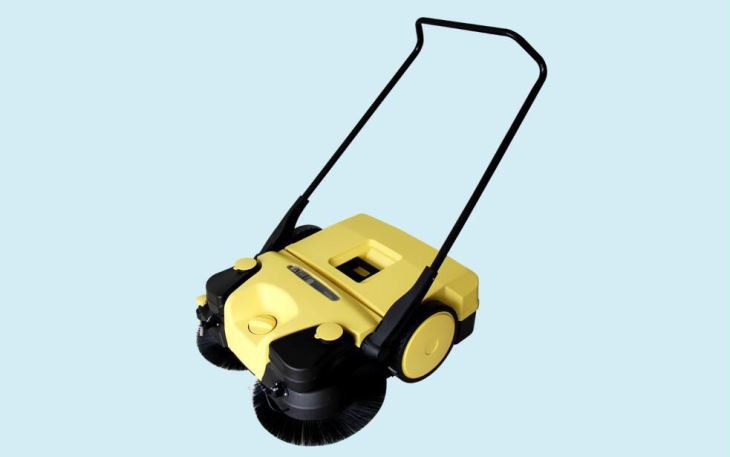 Small Spray Dust Suppression Electric Manual Floor Sweeper