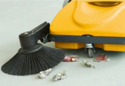 Unpowered Sweeper For Cleaning Iron Scraps