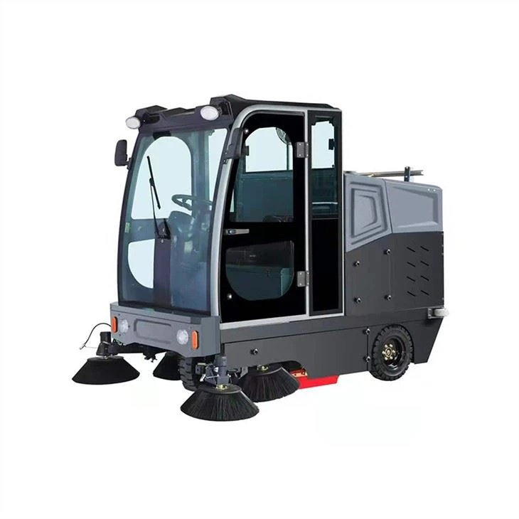 Fully Enclosed Driving Flush Sweeper/Ride on Floor Road Street Dust Sweeper Trucks